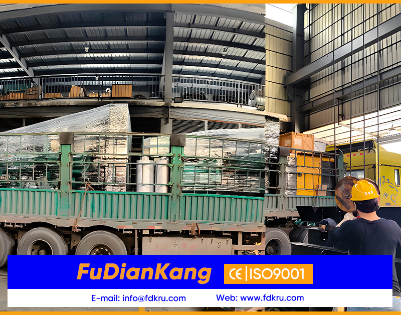 Наземная доставка дизельной генераторной установки FuDianKang