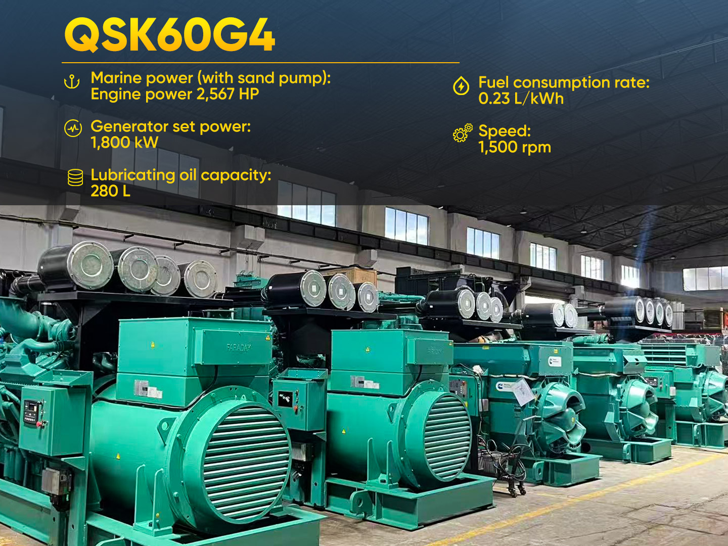 FDK Дизель-генератор QSK60 QSK78